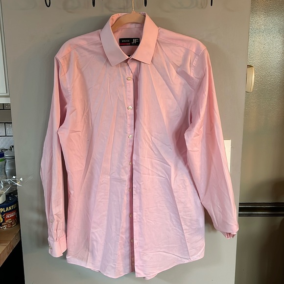 Men’s pink J. Ferrar button up shirt. Slim fit. Excellent condition. Size M - Picture 1 of 1